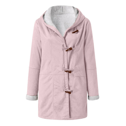 Paddington Women's Hooded Duffle Coat — Warm Lined, Toggle Buttons 8