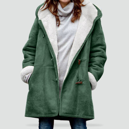 Paddington Women's Hooded Duffle Coat — Warm Lined, Toggle Buttons 1