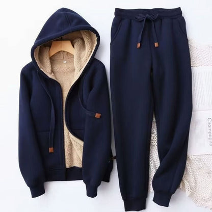 Snug Women's Faux Sherpa Hoodie & Jogger Set — 2-Piece Loungewear 7