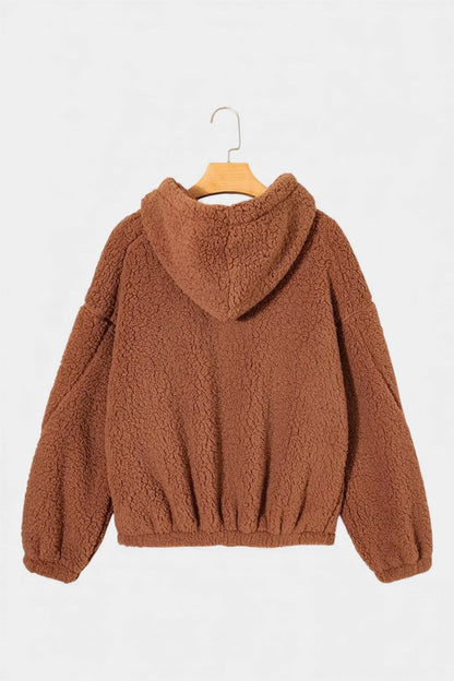 Teddie Women's Hooded Teddy Jacket — Full Zip Fleece Coat 7