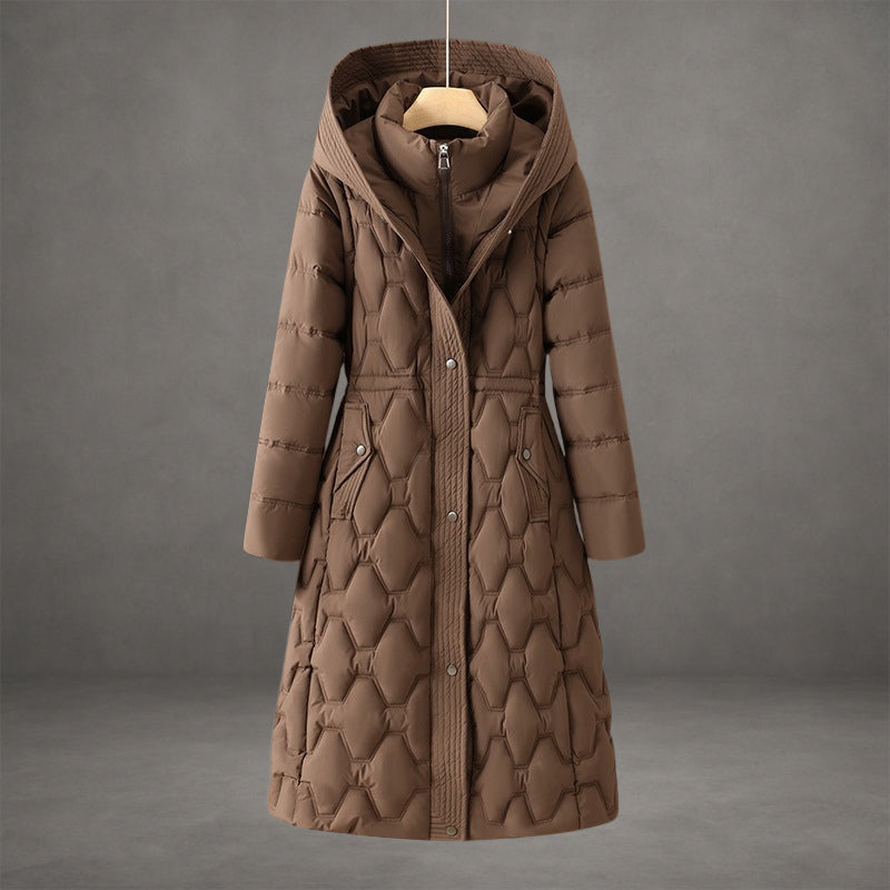 Thames Women's Longline Hooded Puffer — Waterproof & Windproof Coat 3