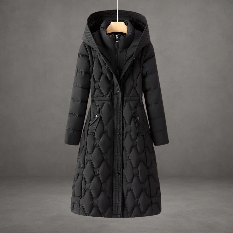 Thames Women's Longline Hooded Puffer — Waterproof & Windproof Coat 4