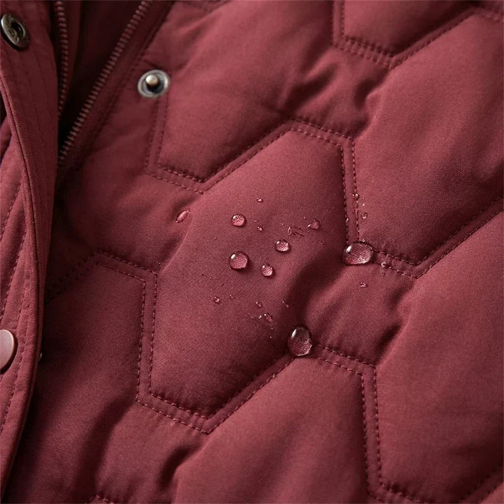 Thames Women's Longline Hooded Puffer — Waterproof & Windproof Coat 5