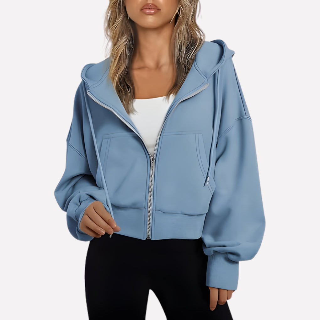 Weekender Women's Zip-Up Hoodie — Relaxed Fit Hooded Sweatshirt 10