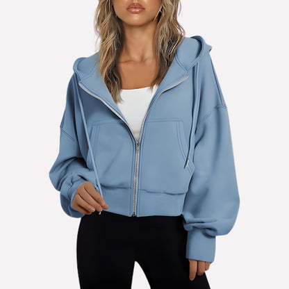 Weekender Women's Zip-Up Hoodie — Relaxed Fit Hooded Sweatshirt 10
