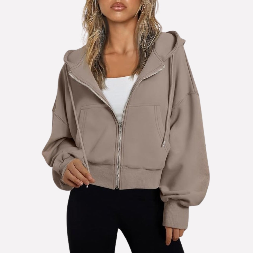 Weekender Women's Zip-Up Hoodie — Relaxed Fit Hooded Sweatshirt 11