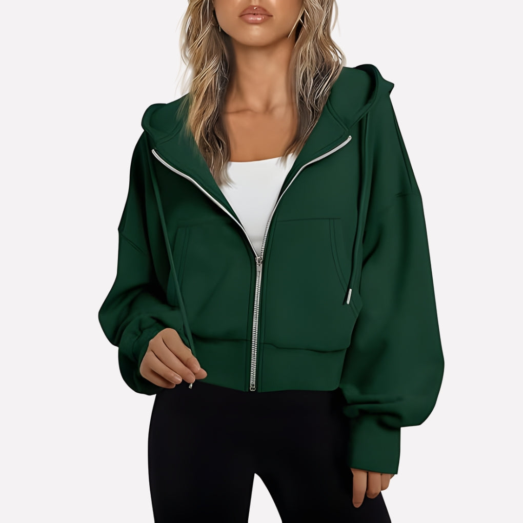 Weekender Women's Zip-Up Hoodie — Relaxed Fit Hooded Sweatshirt 12