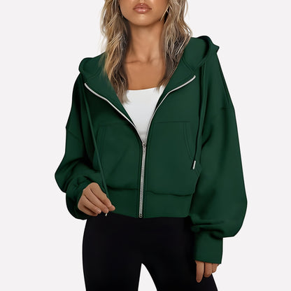 Weekender Women's Zip-Up Hoodie — Relaxed Fit Hooded Sweatshirt 12