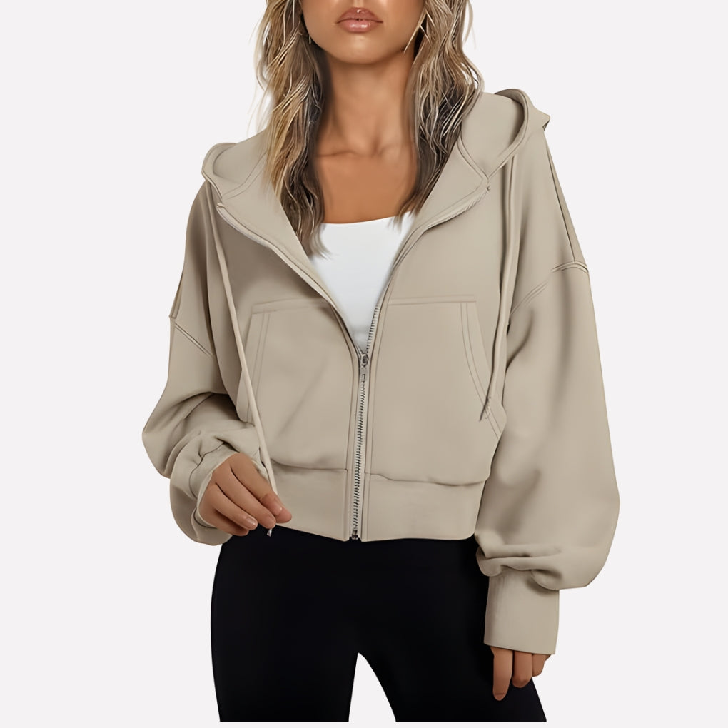 Weekender Women's Zip-Up Hoodie — Relaxed Fit Hooded Sweatshirt 14
