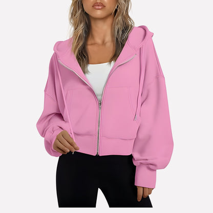 Weekender Women's Zip-Up Hoodie — Relaxed Fit Hooded Sweatshirt 16