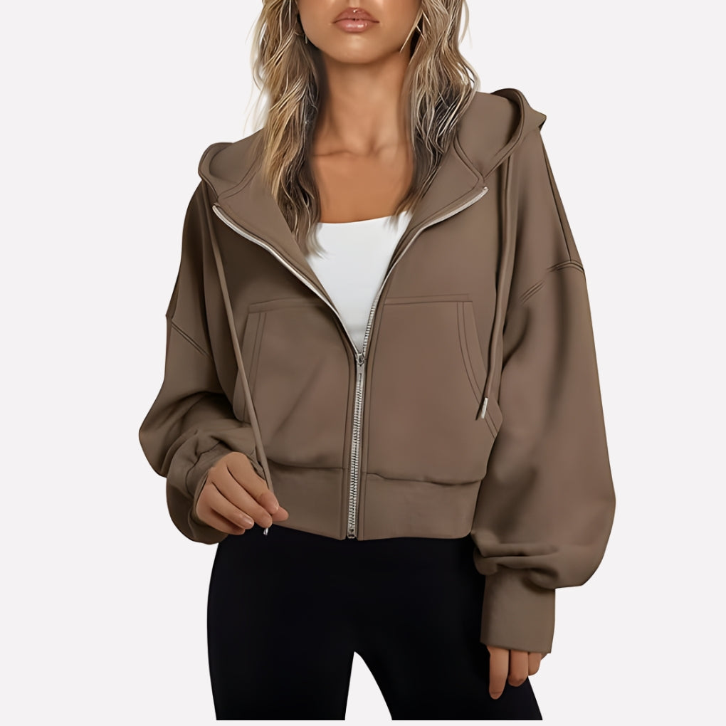 Weekender Women's Zip-Up Hoodie — Relaxed Fit Hooded Sweatshirt 17