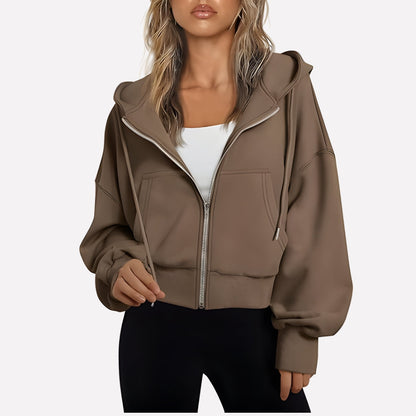Weekender Women's Zip-Up Hoodie — Relaxed Fit Hooded Sweatshirt 17