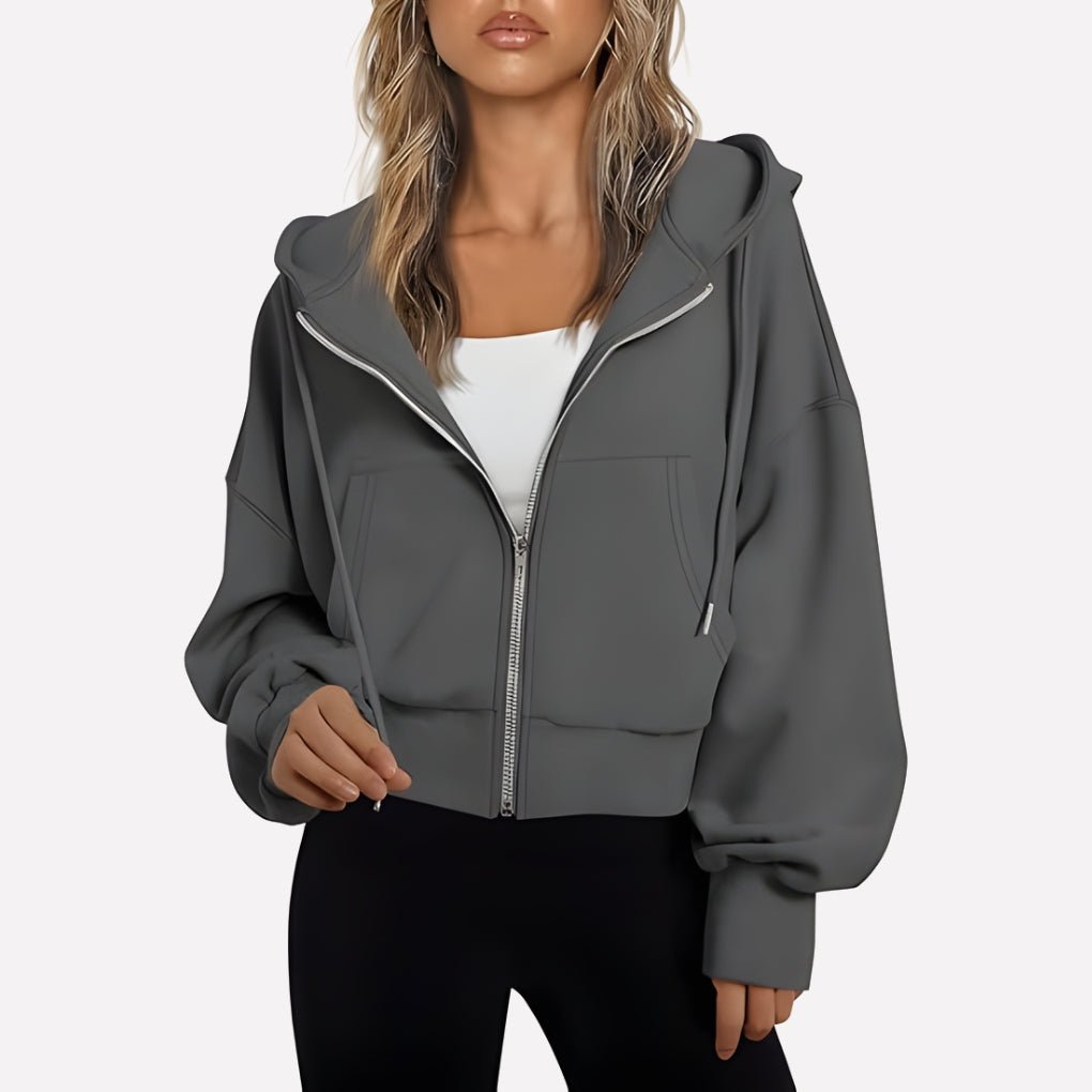 Weekender Women's Zip-Up Hoodie — Relaxed Fit Hooded Sweatshirt 2