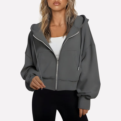 Weekender Women's Zip-Up Hoodie — Relaxed Fit Hooded Sweatshirt 2