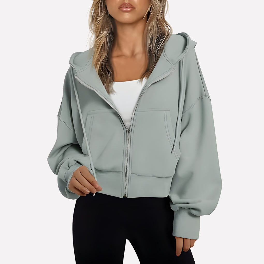 Weekender Women's Zip-Up Hoodie — Relaxed Fit Hooded Sweatshirt 3