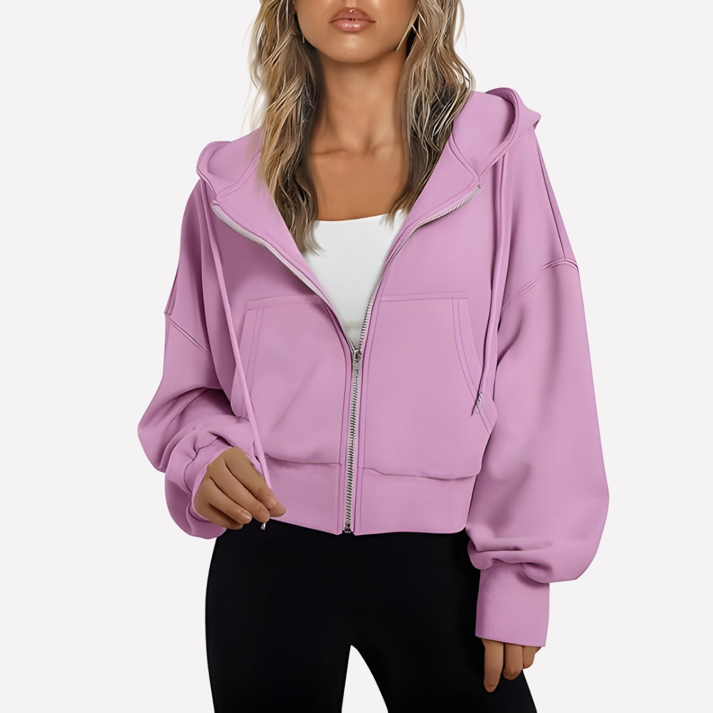 Weekender Women's Zip-Up Hoodie — Relaxed Fit Hooded Sweatshirt 4