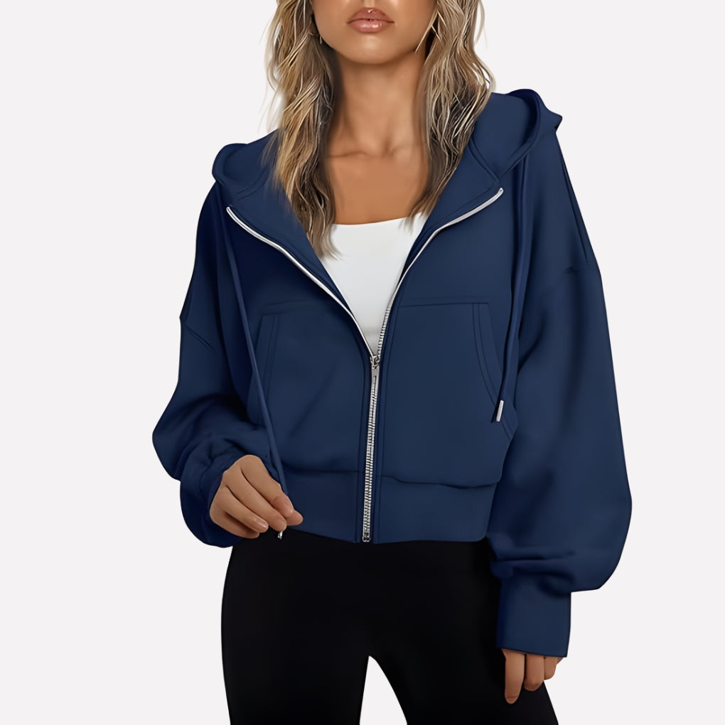 Weekender Women's Zip-Up Hoodie — Relaxed Fit Hooded Sweatshirt 6