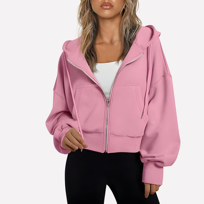 Weekender Women's Zip-Up Hoodie — Relaxed Fit Hooded Sweatshirt 7