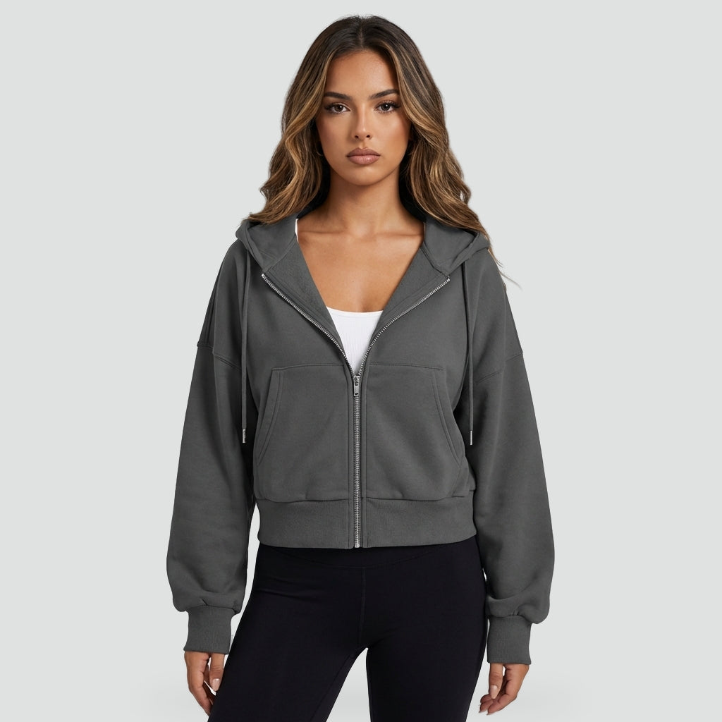 Weekender Women's Zip-Up Hoodie — Relaxed Fit Hooded Sweatshirt 1