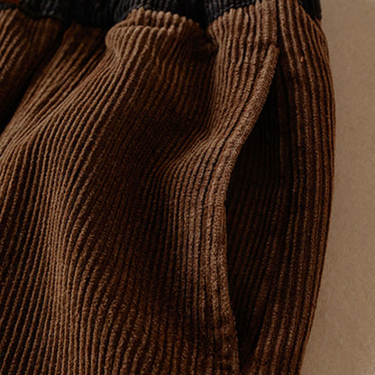 Wharf Women's Corduroy Harem Trousers — Fleece-Lined Drawstring Waist 17