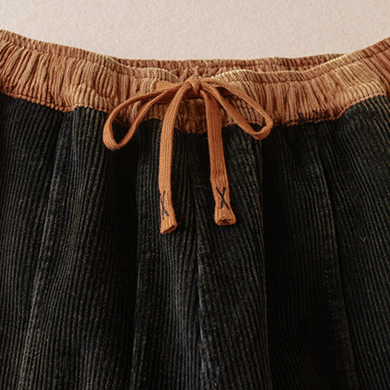 Women's Corduroy Harem Trousers — Fleece-Lined & Pockets 10