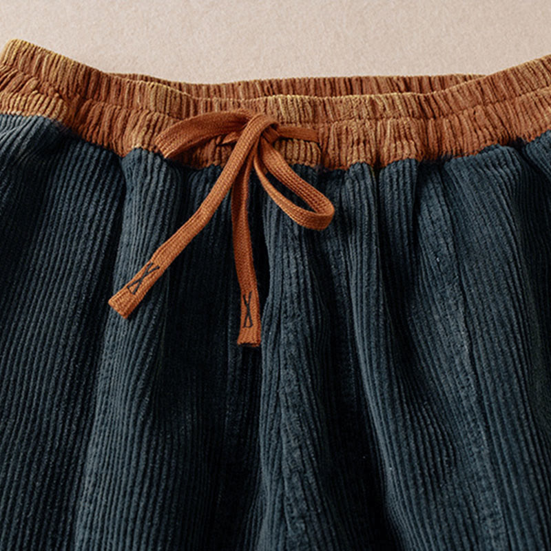 Women's Corduroy Harem Trousers — Fleece-Lined & Pockets 23
