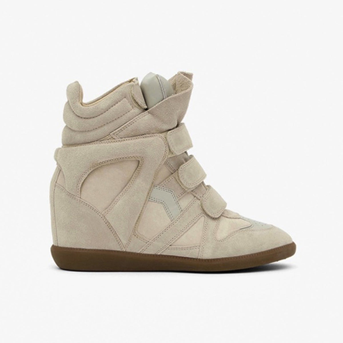 Women's Hidden Wedge High-Top Trainers — Velcro Straps 7