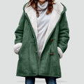 Women's Hooded Duffle Coat — Warm Lined Toggle Jacket 1