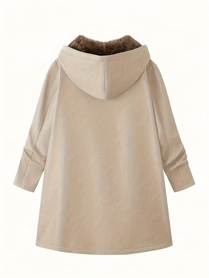 Rydal Women's Longline Hooded Coat — Lined Zip-Up Winter Coat 2