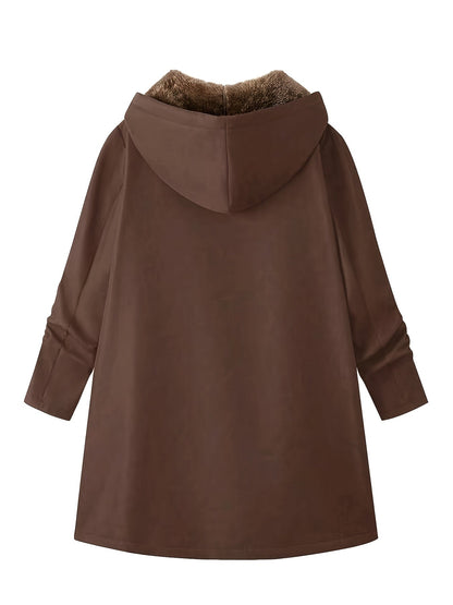 Rydal Women's Longline Hooded Coat — Lined Zip-Up Winter Coat 9