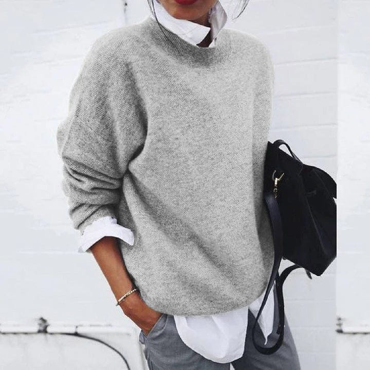 Women's Loose Fit Knit Sweater — Soft Cosy Pullover 2
