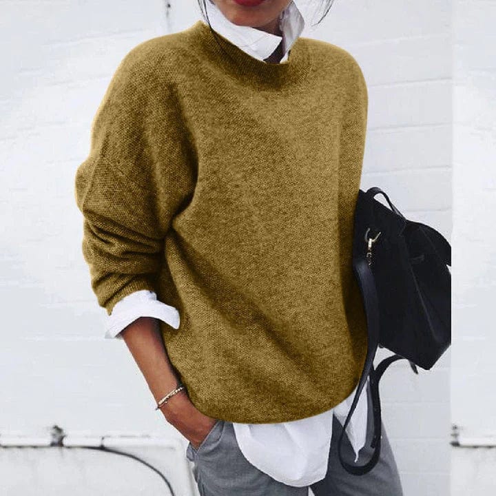 Women's Loose Fit Knit Sweater — Soft Cosy Pullover 7