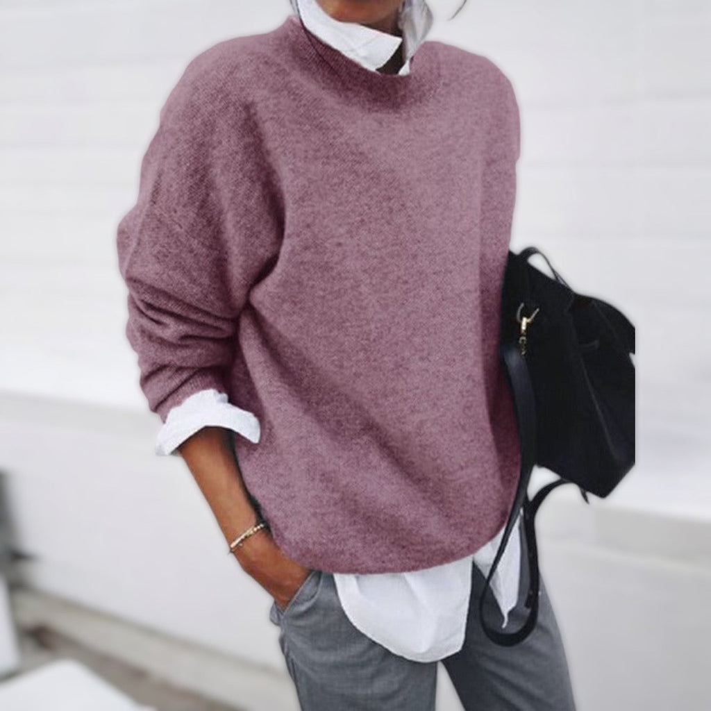 Women's Loose Fit Knit Sweater — Soft Cosy Pullover 8