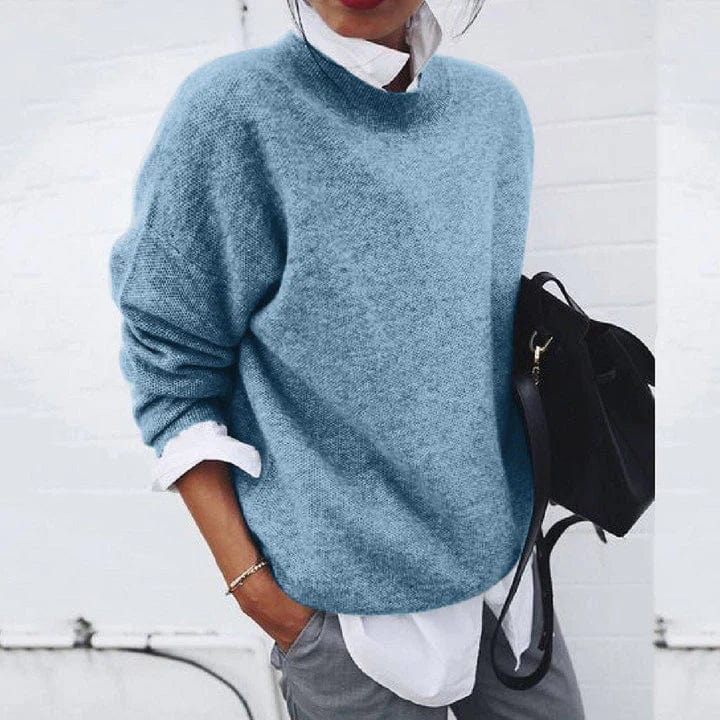 Women's Loose Fit Knit Sweater — Soft Cosy Pullover 1
