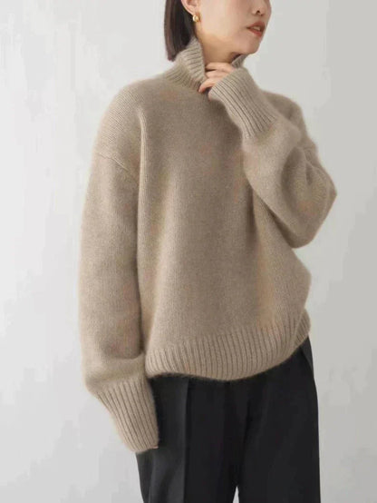 Ashdown Women's Wool-Look Roll Neck Jumper — Soft Elegant Knit 6