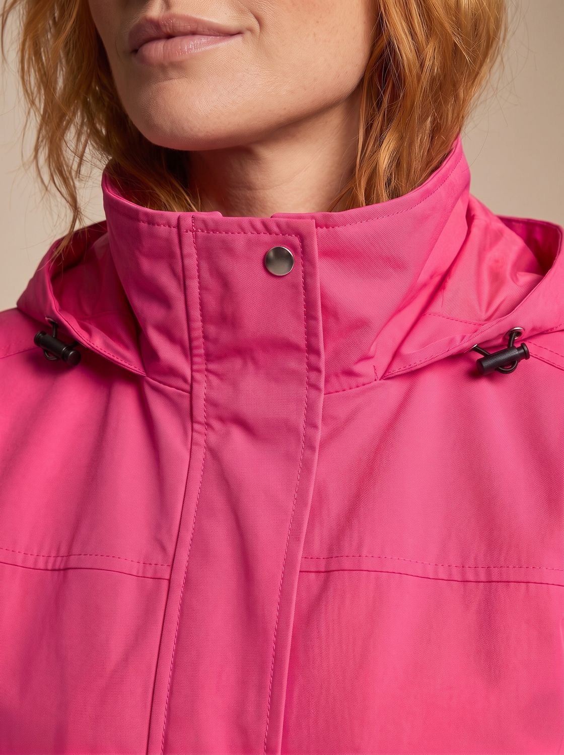 Women's Water-Resistant Hooded Parka Coat — Drawstring Fit 3