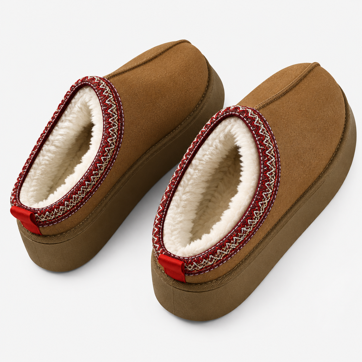 Women's Faux Fur Slippers – Warm Slip-On House Shoes 6