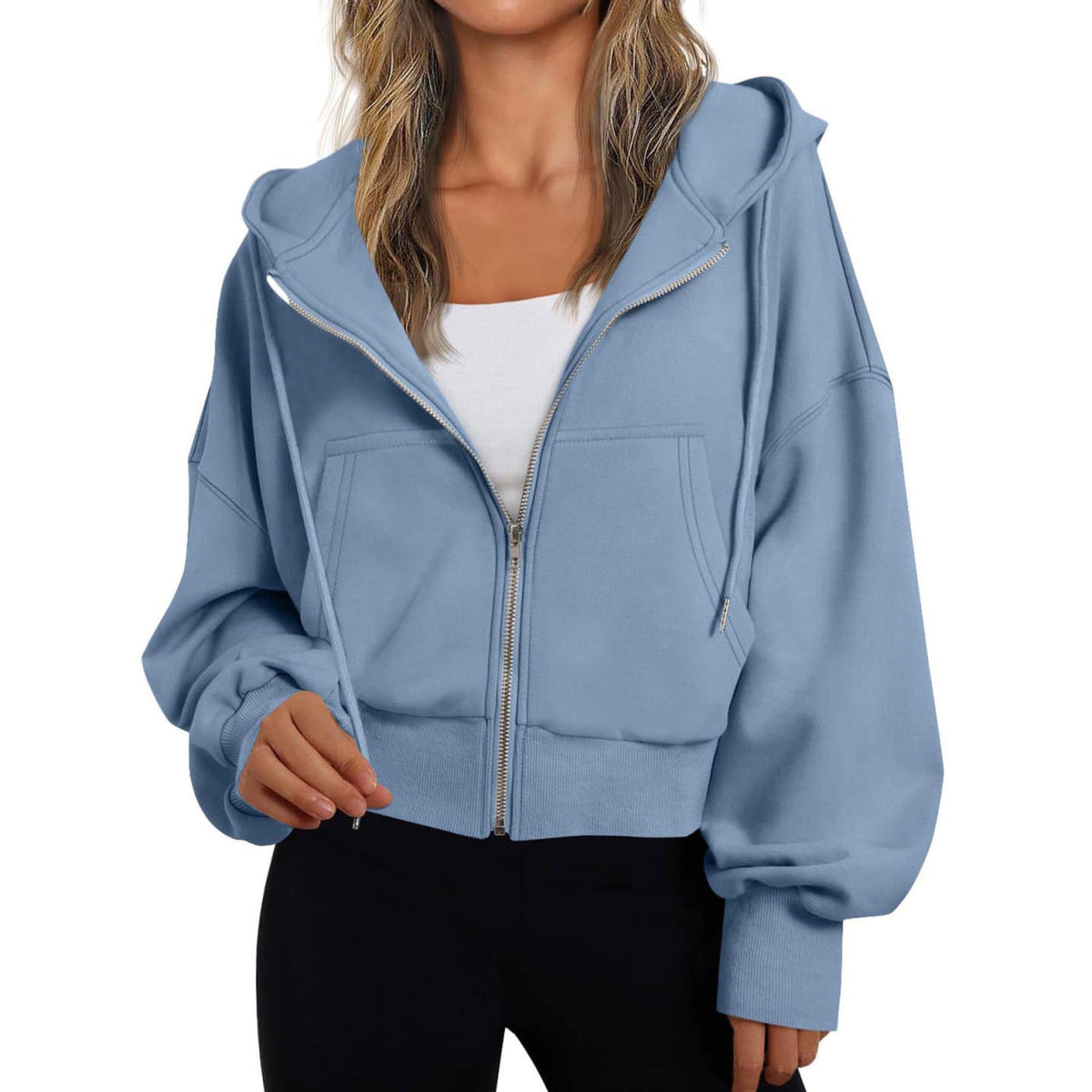 Women's Zip-Up Hoodie — Relaxed Fit Casual Sweatshirt 2