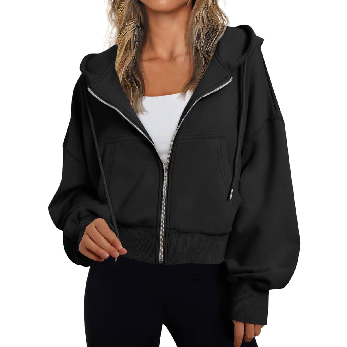Women's Zip-Up Hoodie — Relaxed Fit Casual Sweatshirt 3