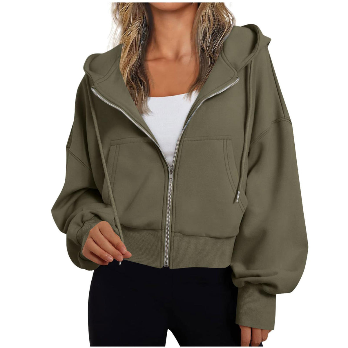 Women's Zip-Up Hoodie — Relaxed Fit Casual Sweatshirt 5