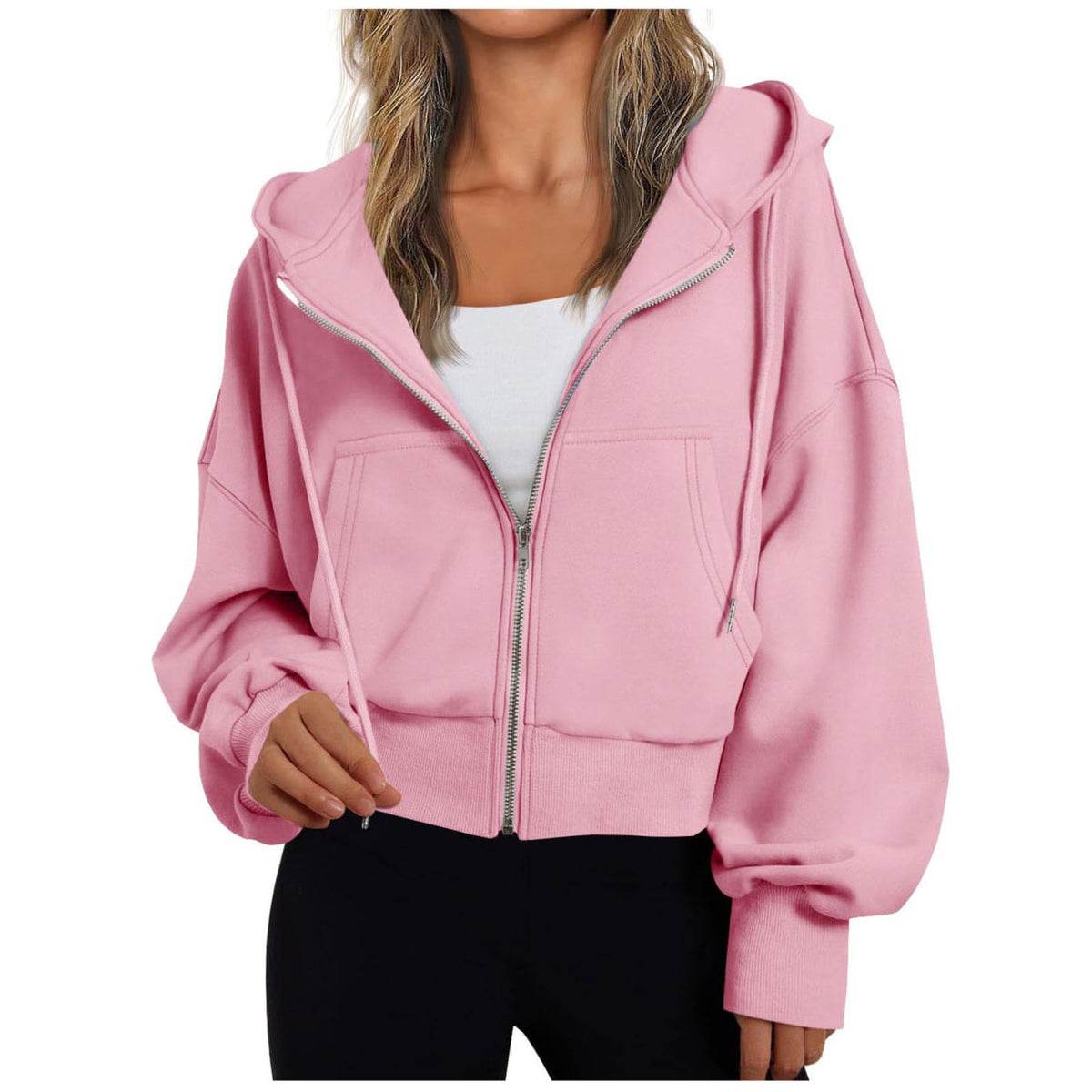 Women's Zip-Up Hoodie — Relaxed Fit Casual Sweatshirt 6