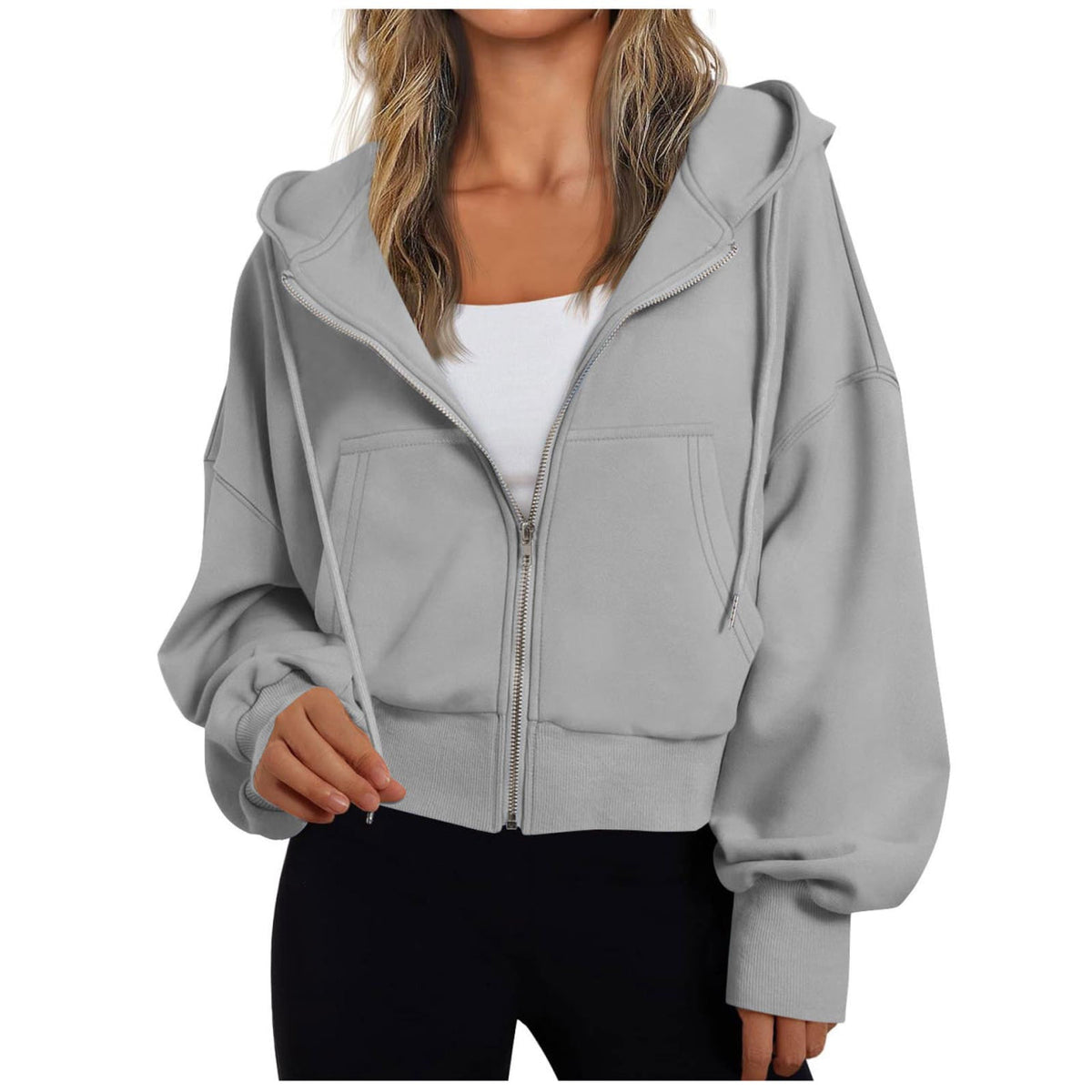 Women's Zip-Up Hoodie — Relaxed Fit Casual Sweatshirt 1
